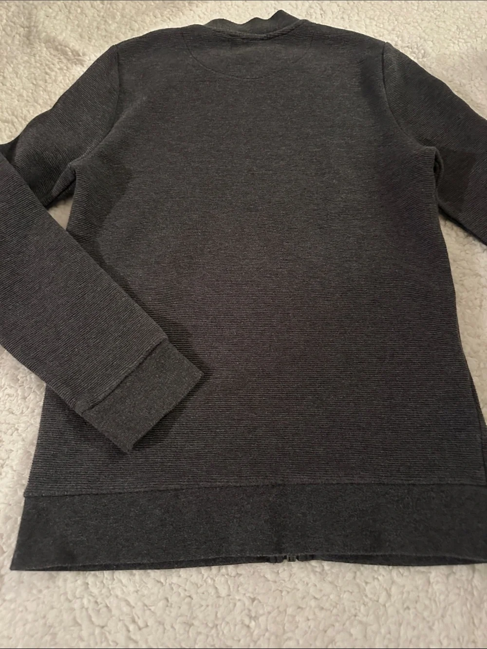Men's H&M Charcoal Zip-Up Sweater